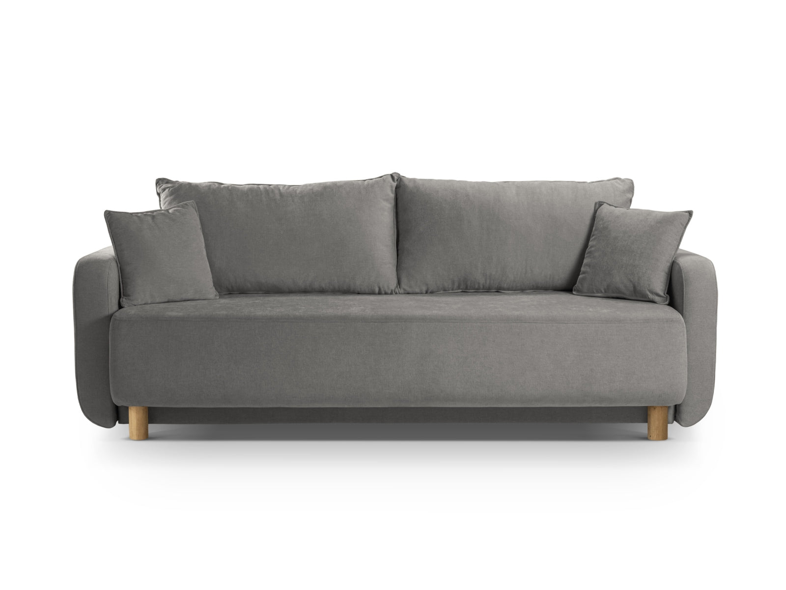 Elen Sofa With Bed Function And Box, 3 Seats, 231x106 cm — Grey