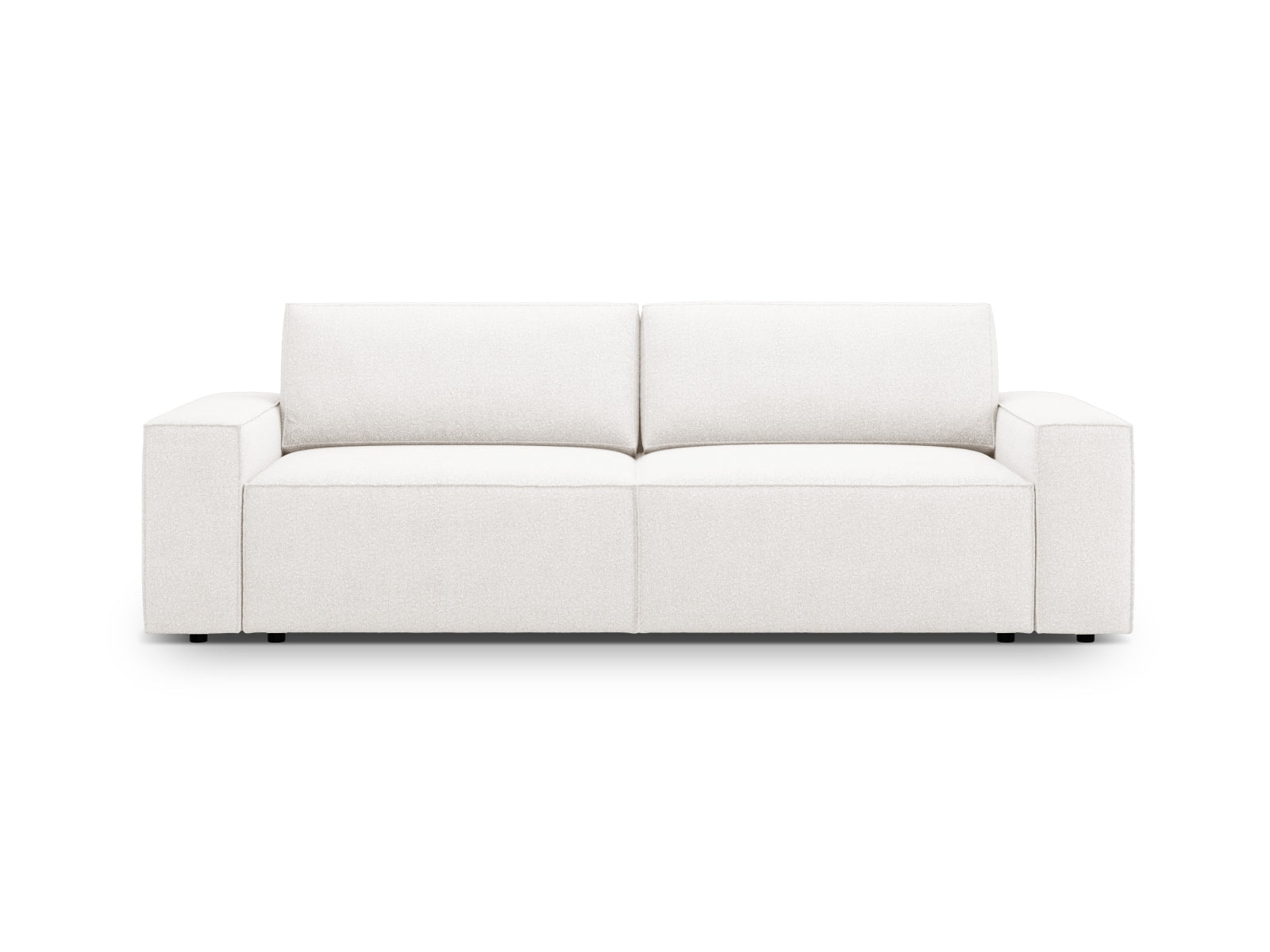 Jodie Sofa With Bed Function And Box, 3 Seats, 247x107 cm — White