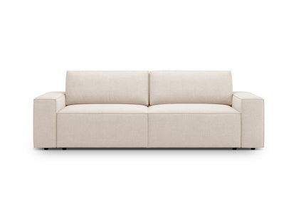 Jodie Sofa With Bed Function And Box, 3 Seats, 247x107 cm — Beige