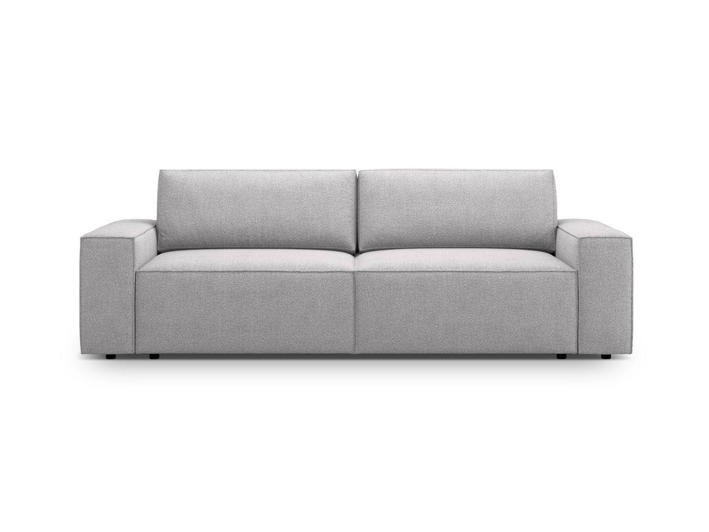 Jodie Sofa With Bed Function And Box, 3 Seats, 247x107 cm — Light Grey