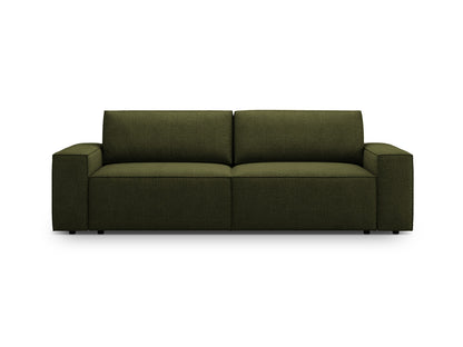 Jodie Sofa With Bed Function And Box, 3 Seats, 247x107 cm — Dark Olive Green