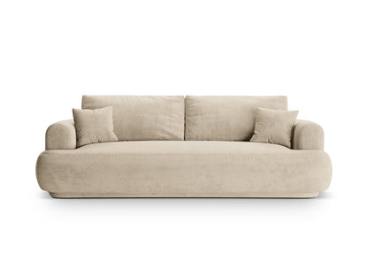 Ella Sofa With Bed Function And Box, 3 Seats, 253x108 cm — Light Beige