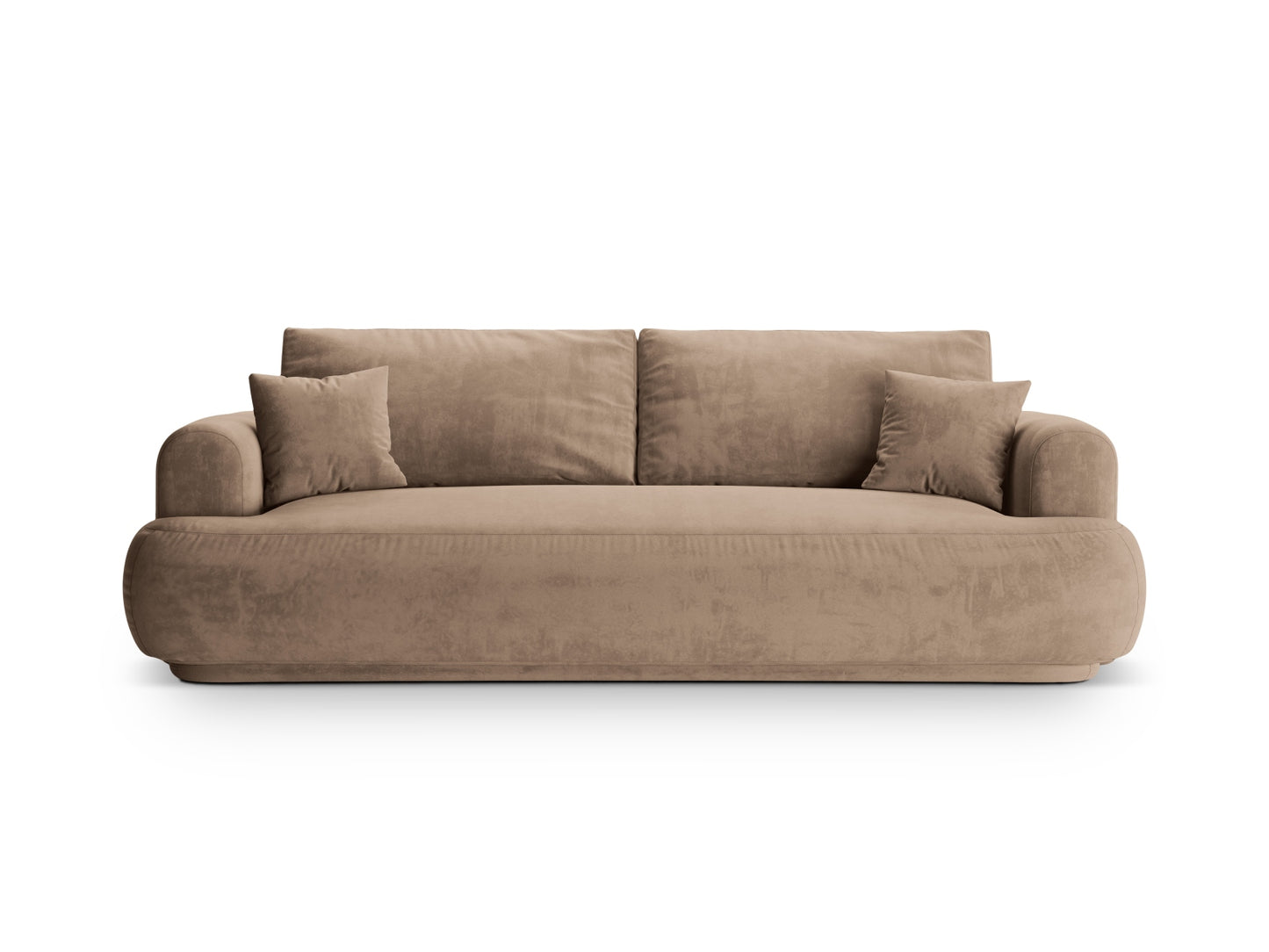 Ella Sofa With Bed Function And Box, 3 Seats, 253x108 cm — Dark Beige