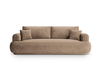 Ella Sofa With Bed Function And Box, 3 Seats, 253x108 cm — Dark Beige