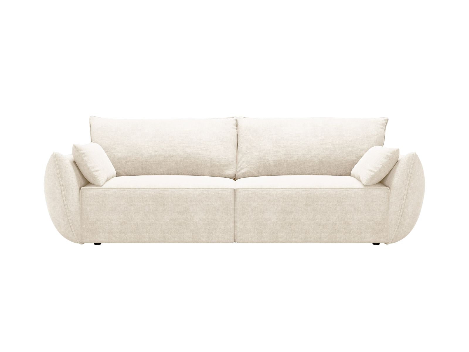 Kaelle Sofa With Bed Function And Box, 3 Seats, 244x97 cm — Light Beige