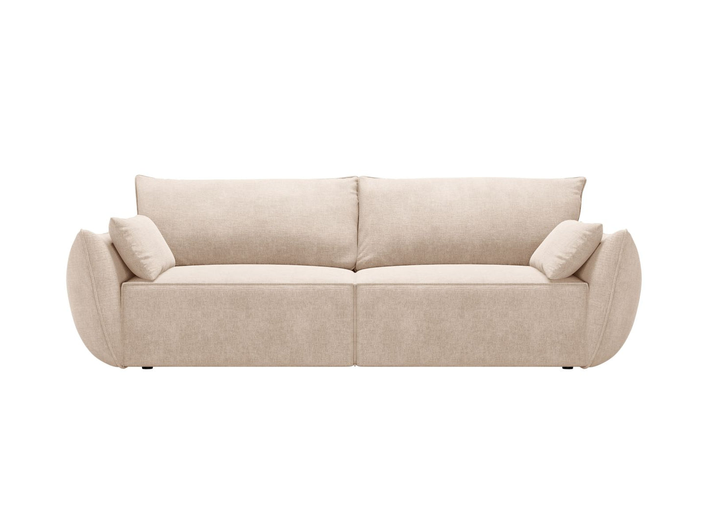 Kaelle Sofa With Bed Function And Box, 3 Seats, 244x97 cm — Beige