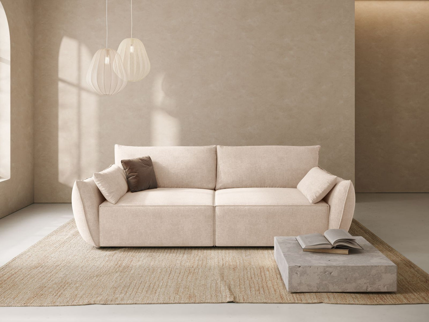 Kaelle Sofa With Bed Function And Box, 3 Seats, 244x97 cm