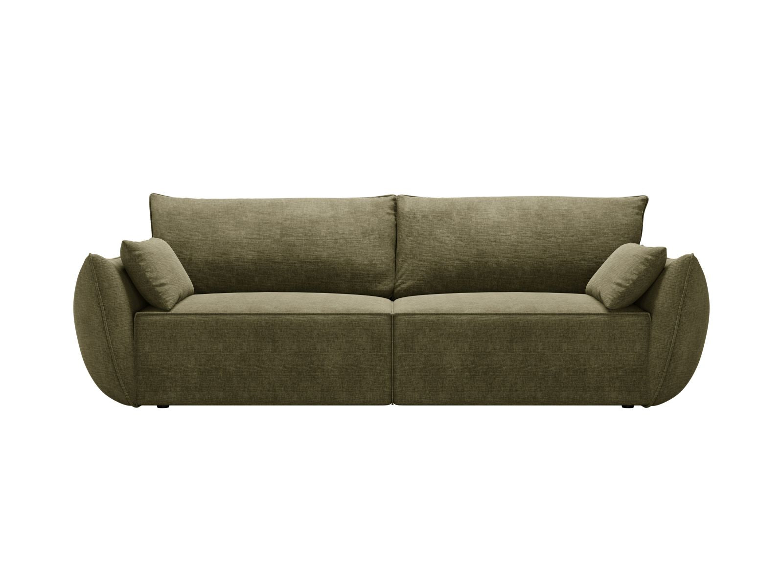 Kaelle Sofa With Bed Function And Box, 3 Seats, 244x97 cm — Green