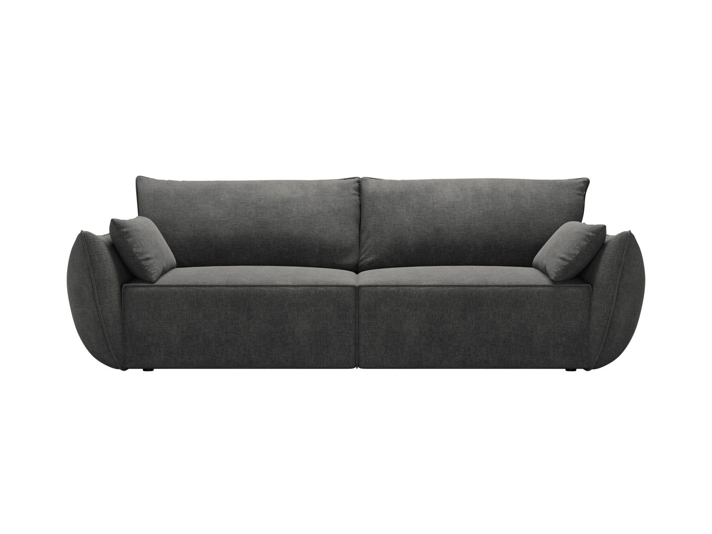 Kaelle Sofa With Bed Function And Box, 3 Seats, 244x97 cm — Dark Grey