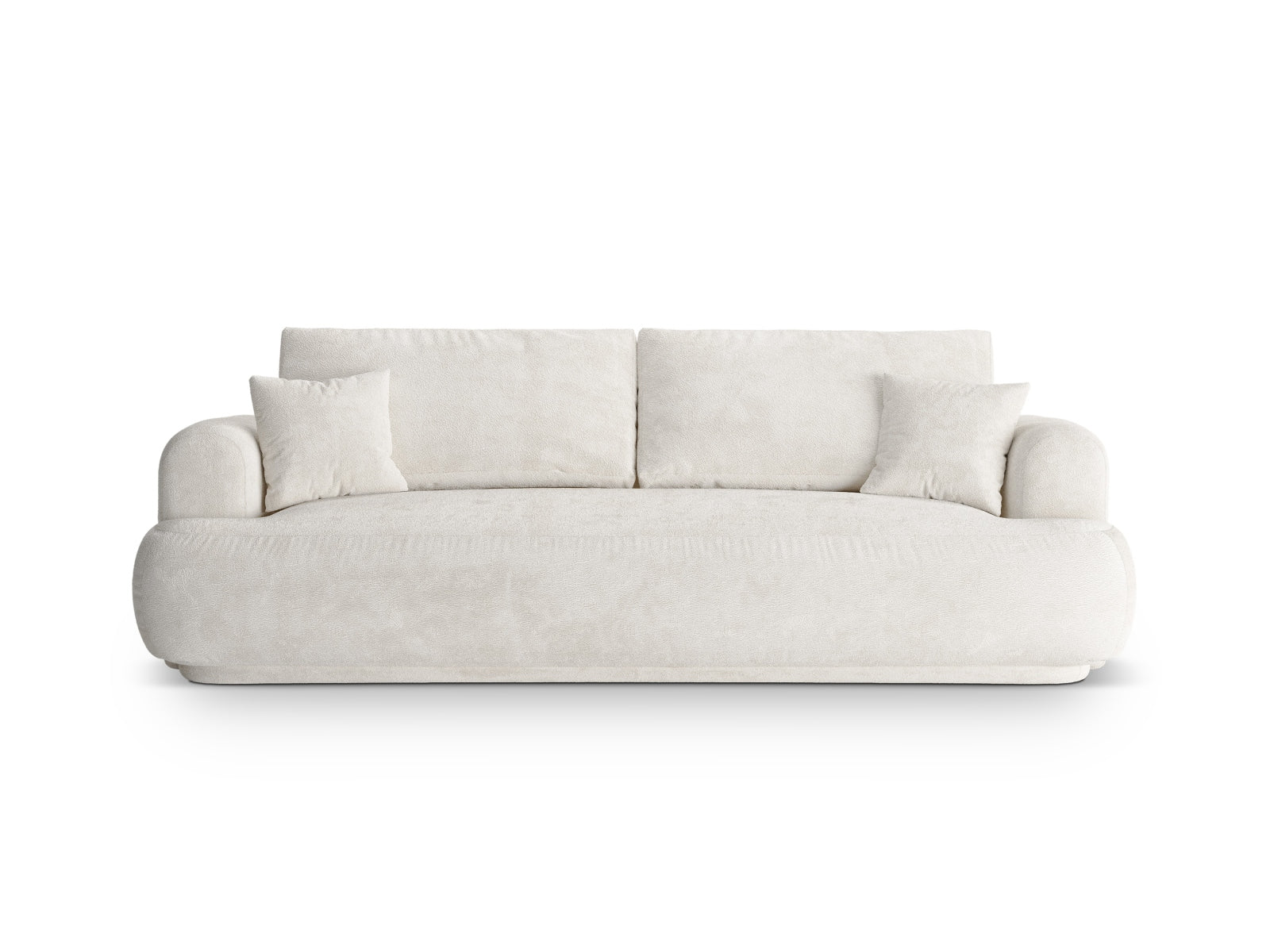 Ella Sofa With Bed Function And Box, 3 Seats, 253x108 cm — Light Beige