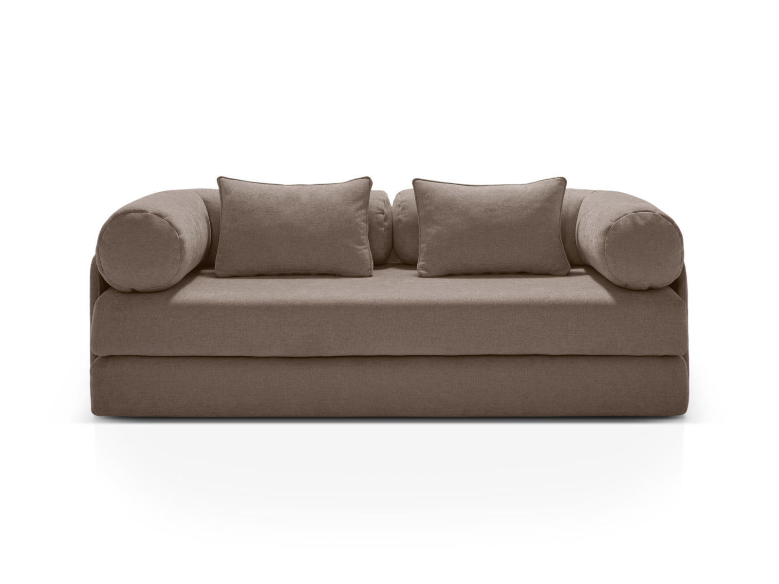 Dreamy Sofa With Bed Function, 3 Seats, 206x95 cm — Cappuccino