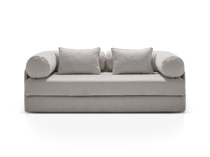 Dreamy Sofa With Bed Function, 3 Seats, 206x95 cm — Light Grey