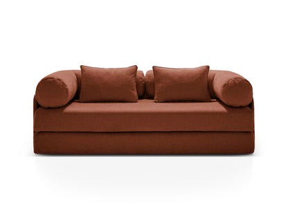Dreamy Sofa With Bed Function, 3 Seats, 206x95 cm — Brick