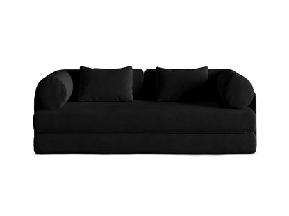 Dreamy Sofa With Bed Function, 3 Seats, 206x95 cm — Black
