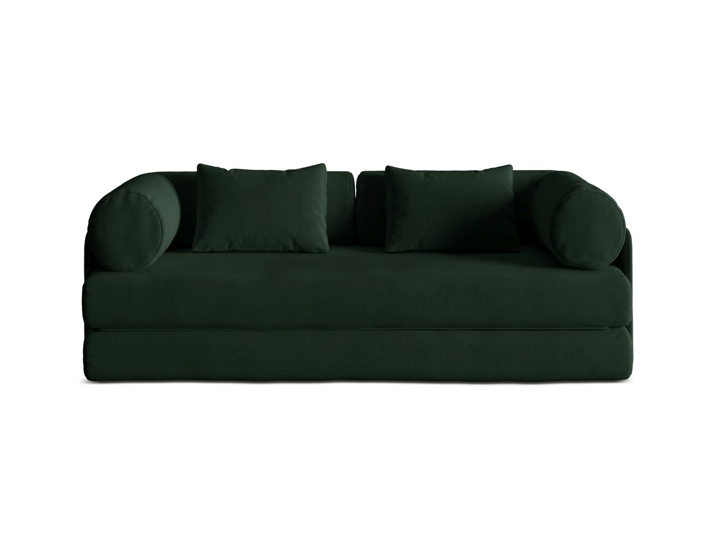 Dreamy Sofa With Bed Function, 3 Seats, 206x95 cm — Bottle Green