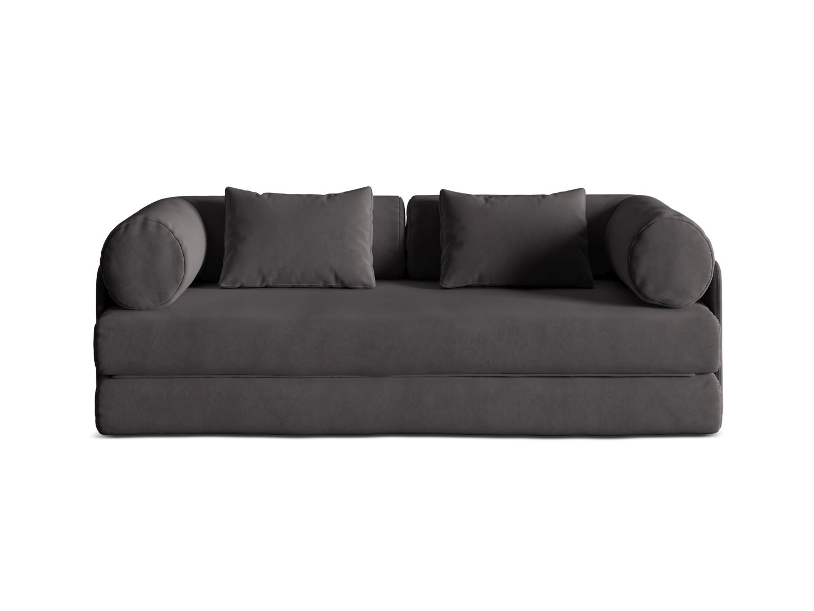 Dreamy Sofa With Bed Function, 3 Seats, 206x95 cm — Dark Grey