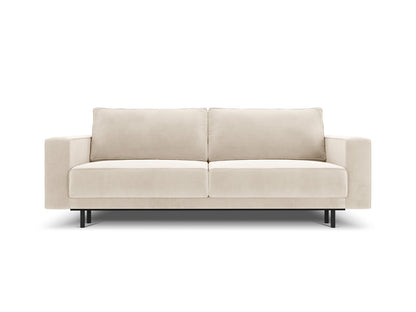 Caro Sofa With Bed Function And Box, 3 Seats, 236x97 cm — Light Beige