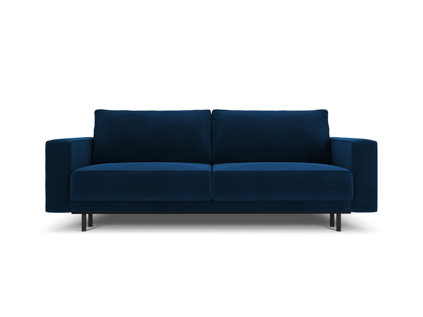 Caro Sofa With Bed Function And Box, 3 Seats, 236x97 cm — Royal Blue