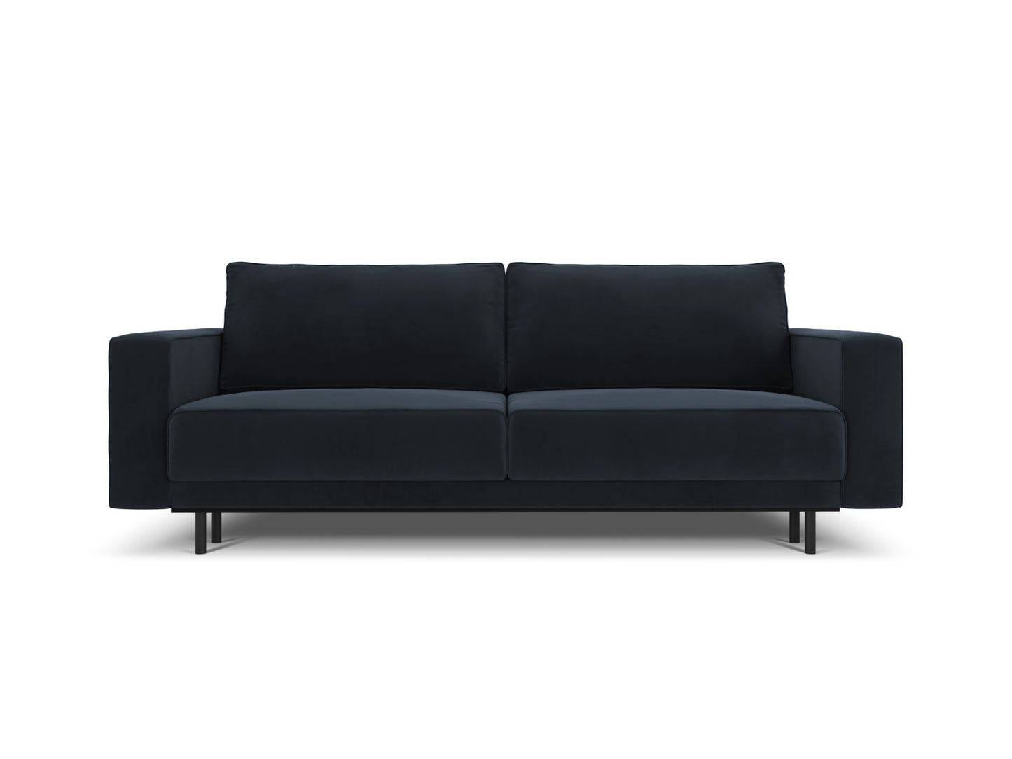 Caro Sofa With Bed Function And Box, 3 Seats, 236x97 cm — Dark Blue