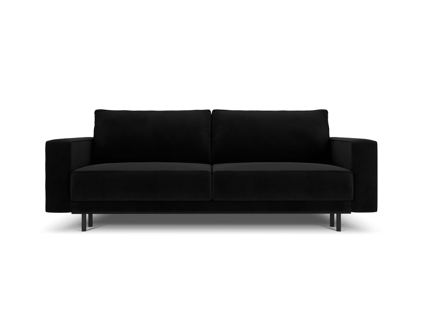 Caro Sofa With Bed Function And Box, 3 Seats, 236x97 cm — Black