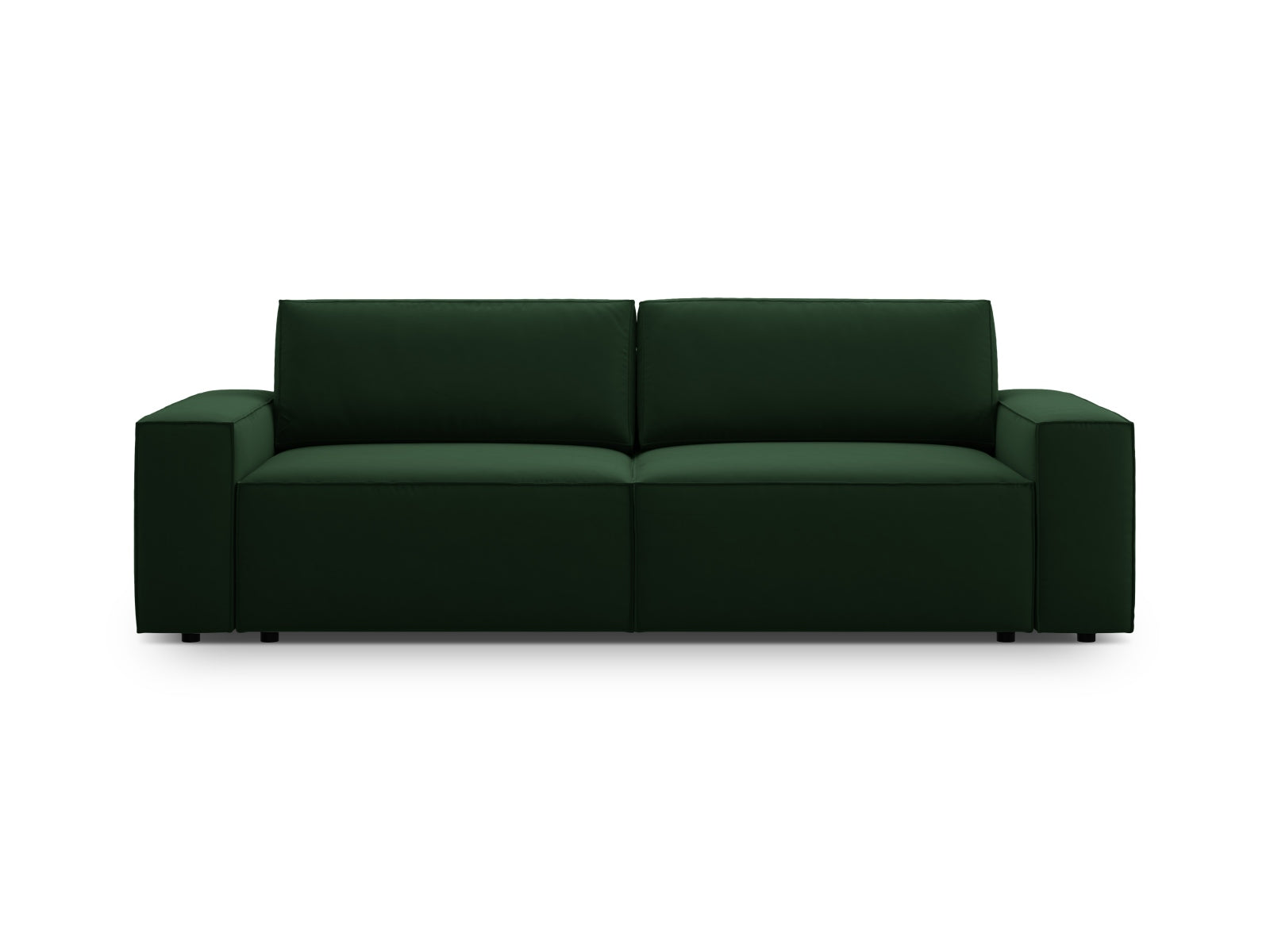 Jodie Sofa With Bed Function And Box, 3 Seats, 247x107 cm — Bottle Green