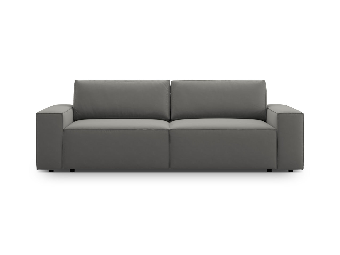 Jodie Sofa With Bed Function And Box, 3 Seats, 247x107 cm — Light Grey