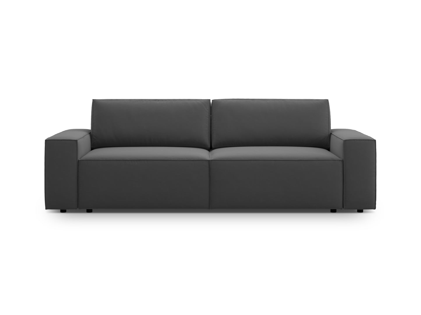Jodie Sofa With Bed Function And Box, 3 Seats, 247x107 cm — Grey