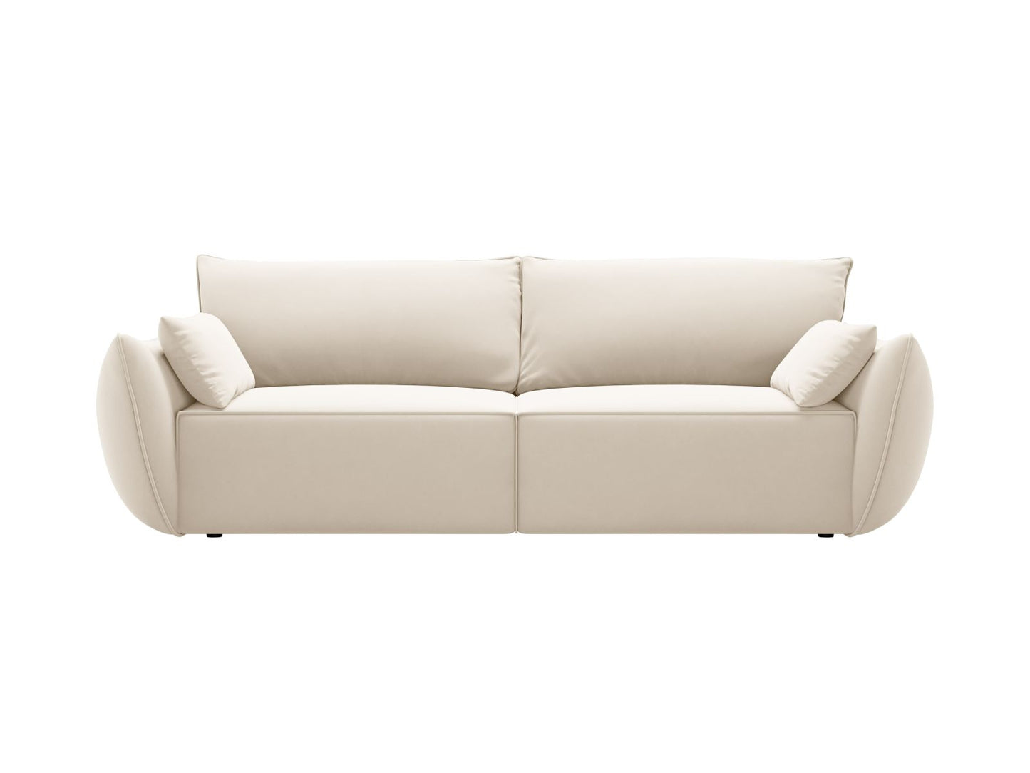 Kaelle Sofa With Bed Function And Box, 3 Seats, 244x97 cm — Light Beige