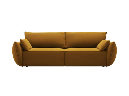Kaelle Sofa With Bed Function And Box, 3 Seats, 244x97 cm — Yellow