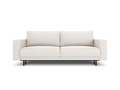 Caro Sofa With Bed Function And Box, 3 Seats, 236x97 cm — Light Beige