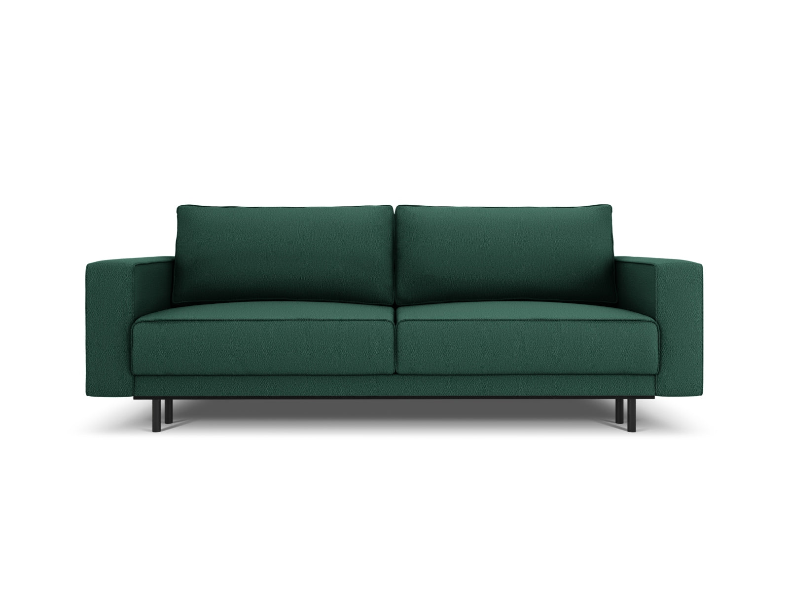 Caro Sofa With Bed Function And Box, 3 Seats, 236x97 cm — Green