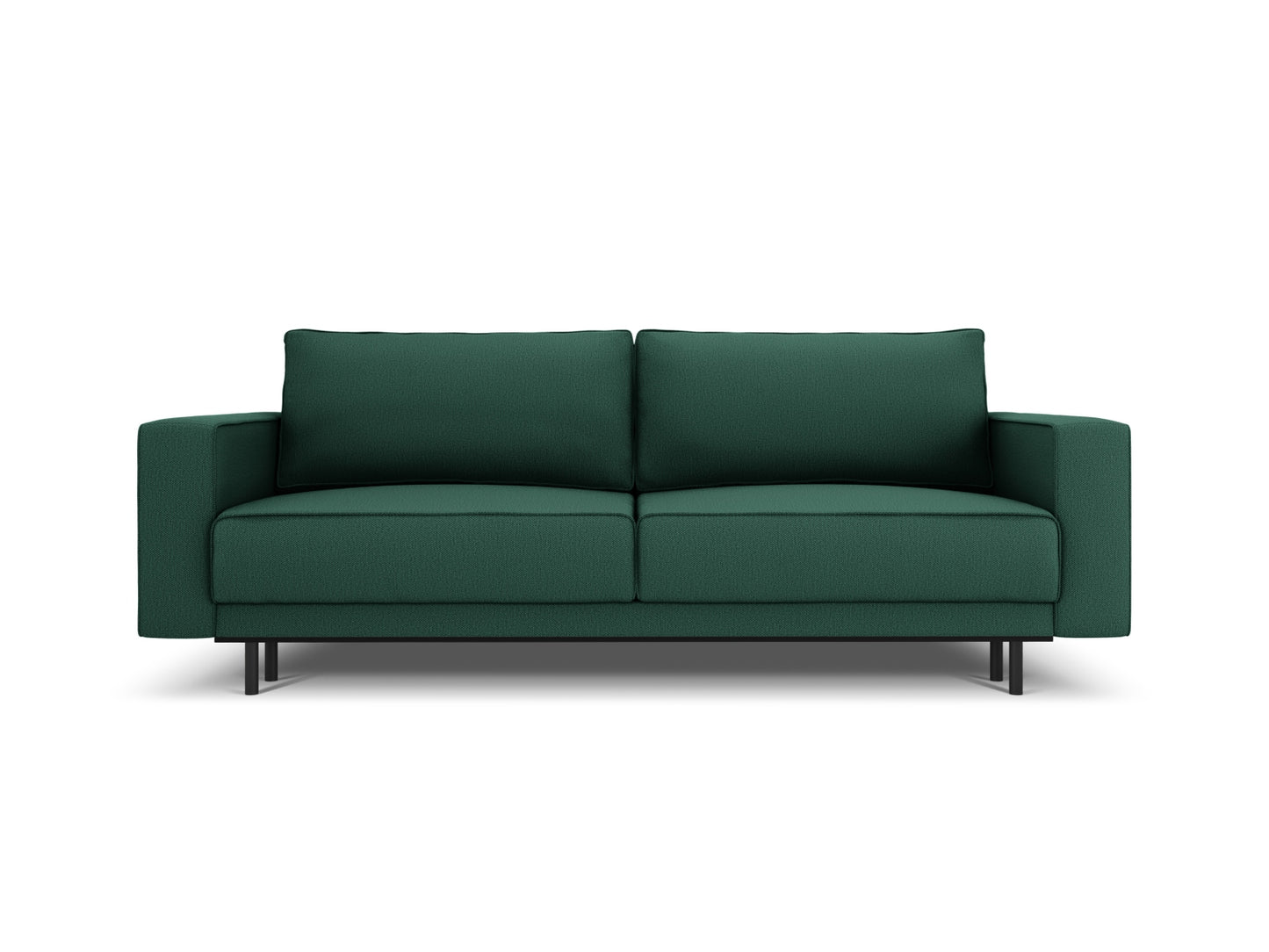Caro Sofa With Bed Function And Box, 3 Seats, 236x97 cm — Green
