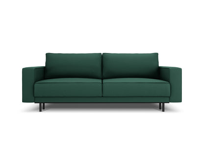 Caro Sofa With Bed Function And Box, 3 Seats, 236x97 cm — Green