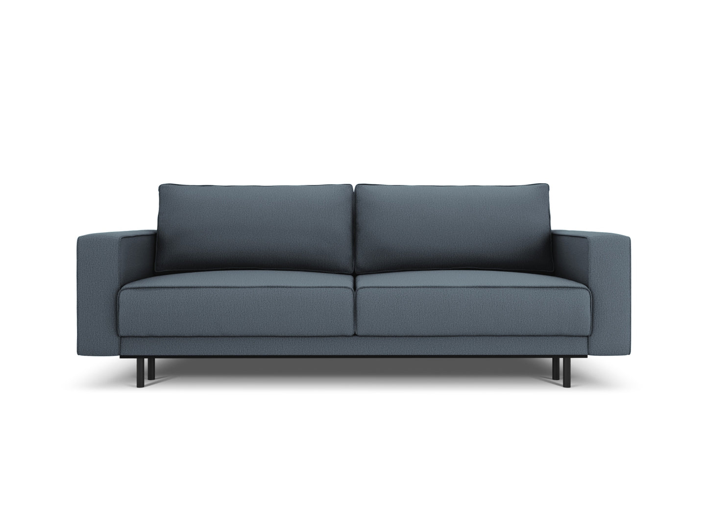Caro Sofa With Bed Function And Box, 3 Seats, 236x97 cm — Blue