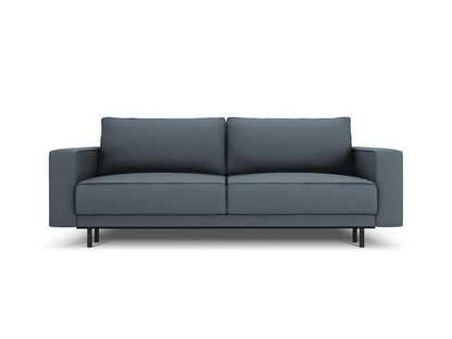 Caro Sofa With Bed Function And Box, 3 Seats, 236x97 cm — Blue