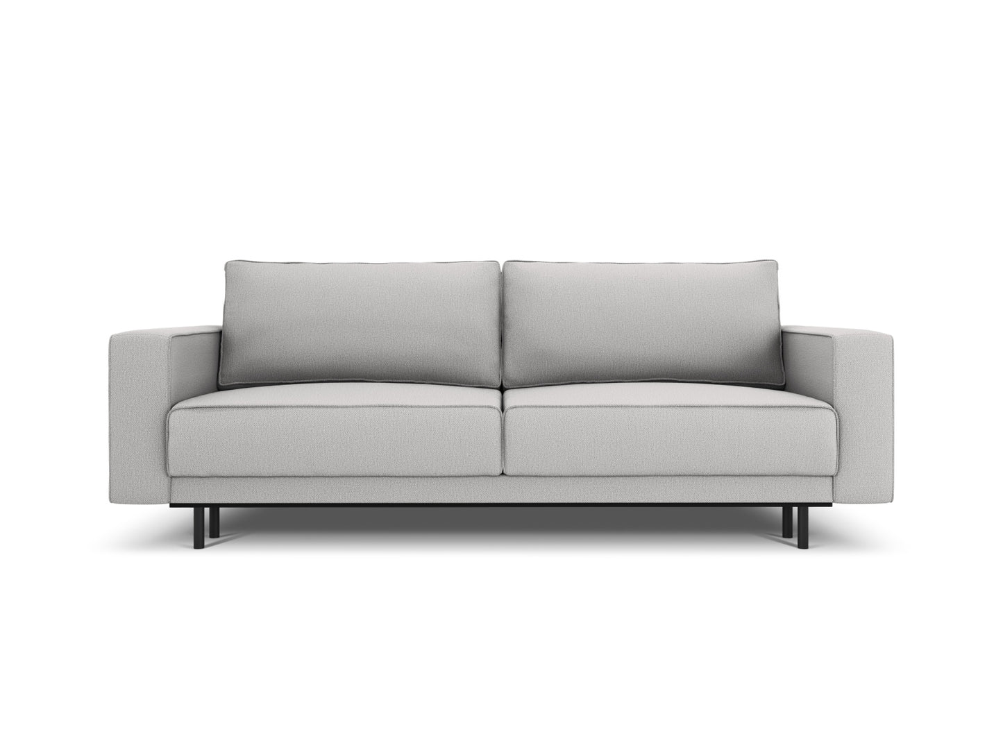Caro Sofa With Bed Function And Box, 3 Seats, 236x97 cm — Light Grey
