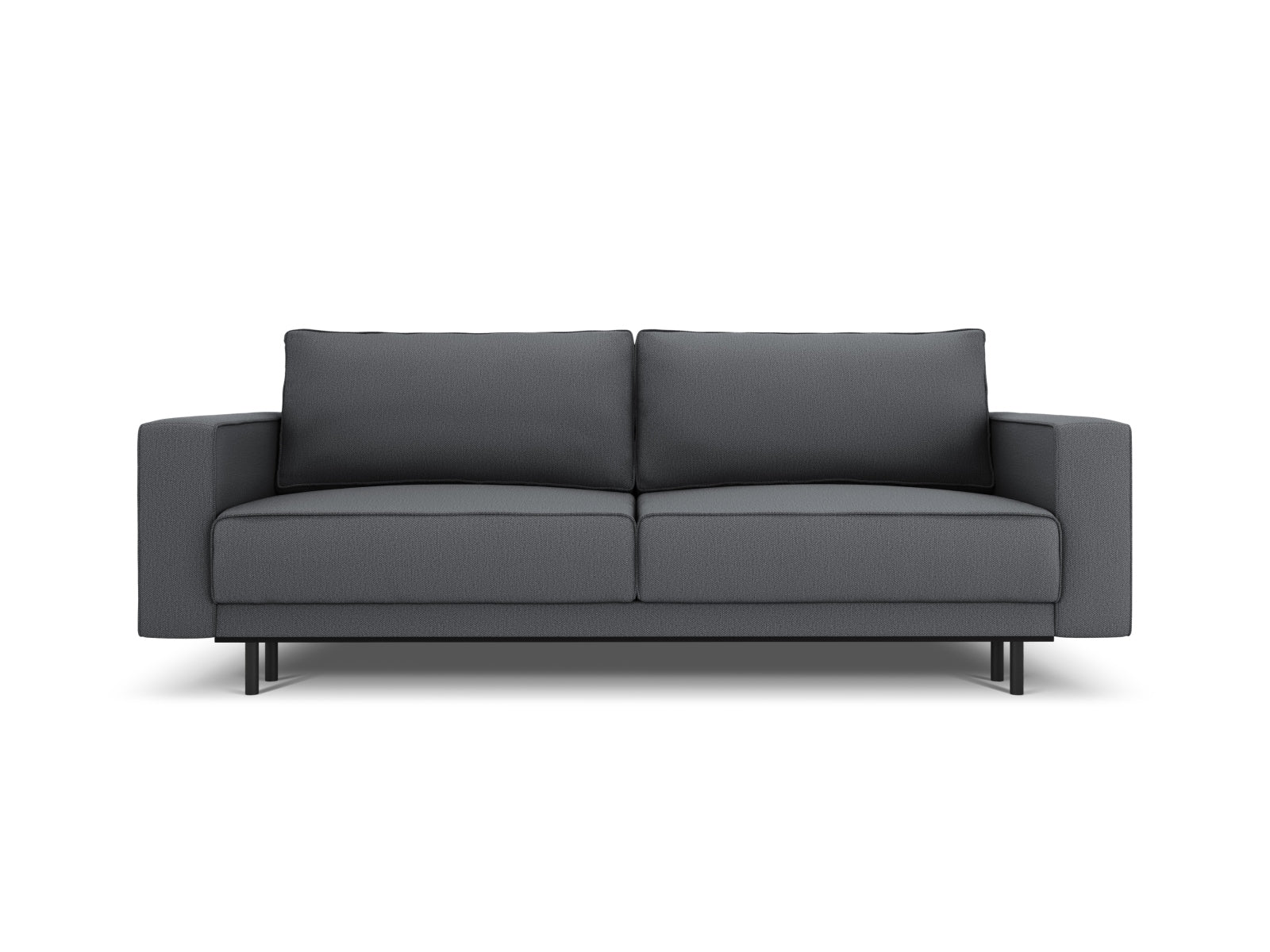 Caro Sofa With Bed Function And Box, 3 Seats, 236x97 cm — Dark Grey