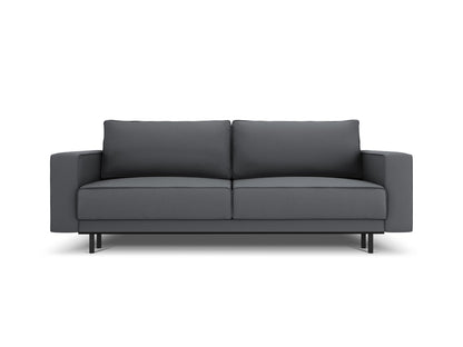 Caro Sofa With Bed Function And Box, 3 Seats, 236x97 cm — Dark Grey