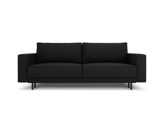 Caro Sofa With Bed Function And Box, 3 Seats, 236x97 cm — Black