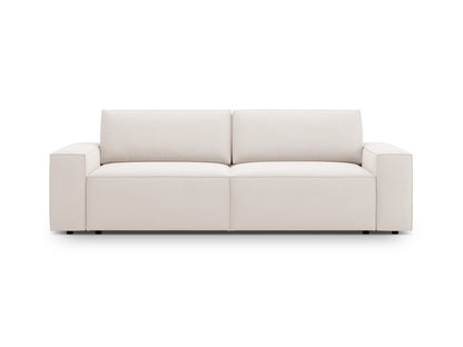 Jodie Sofa With Bed Function And Box, 3 Seats, 247x107 cm — Light Beige