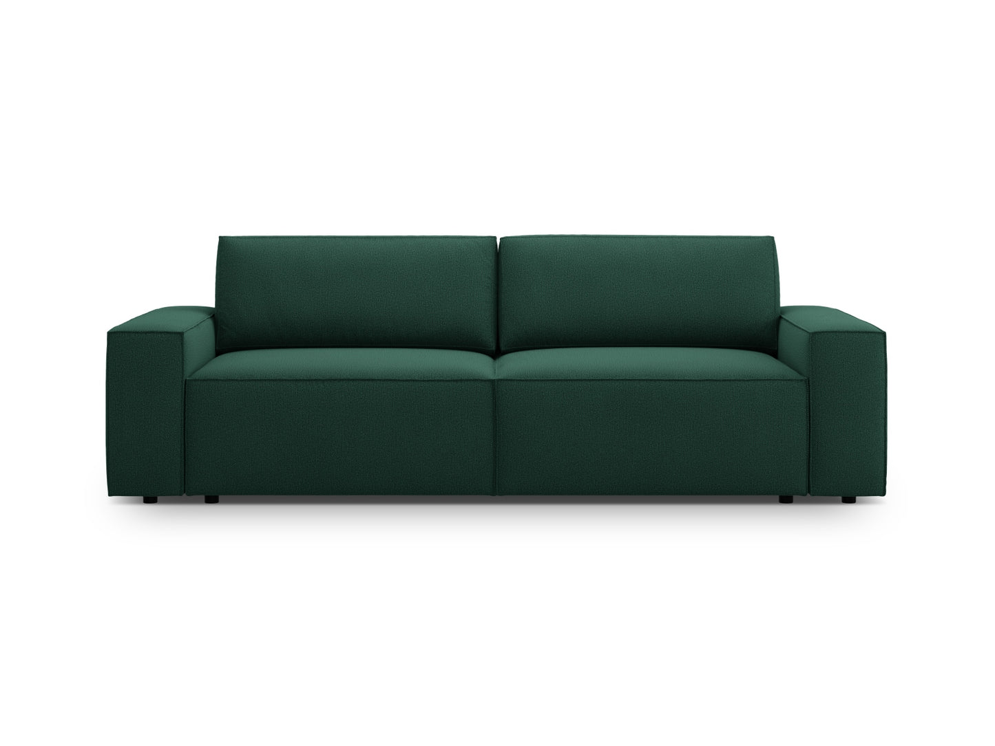 Jodie Sofa With Bed Function And Box, 3 Seats, 247x107 cm — Green