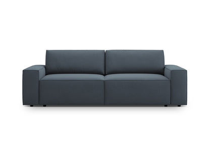 Jodie Sofa With Bed Function And Box, 3 Seats, 247x107 cm — Blue