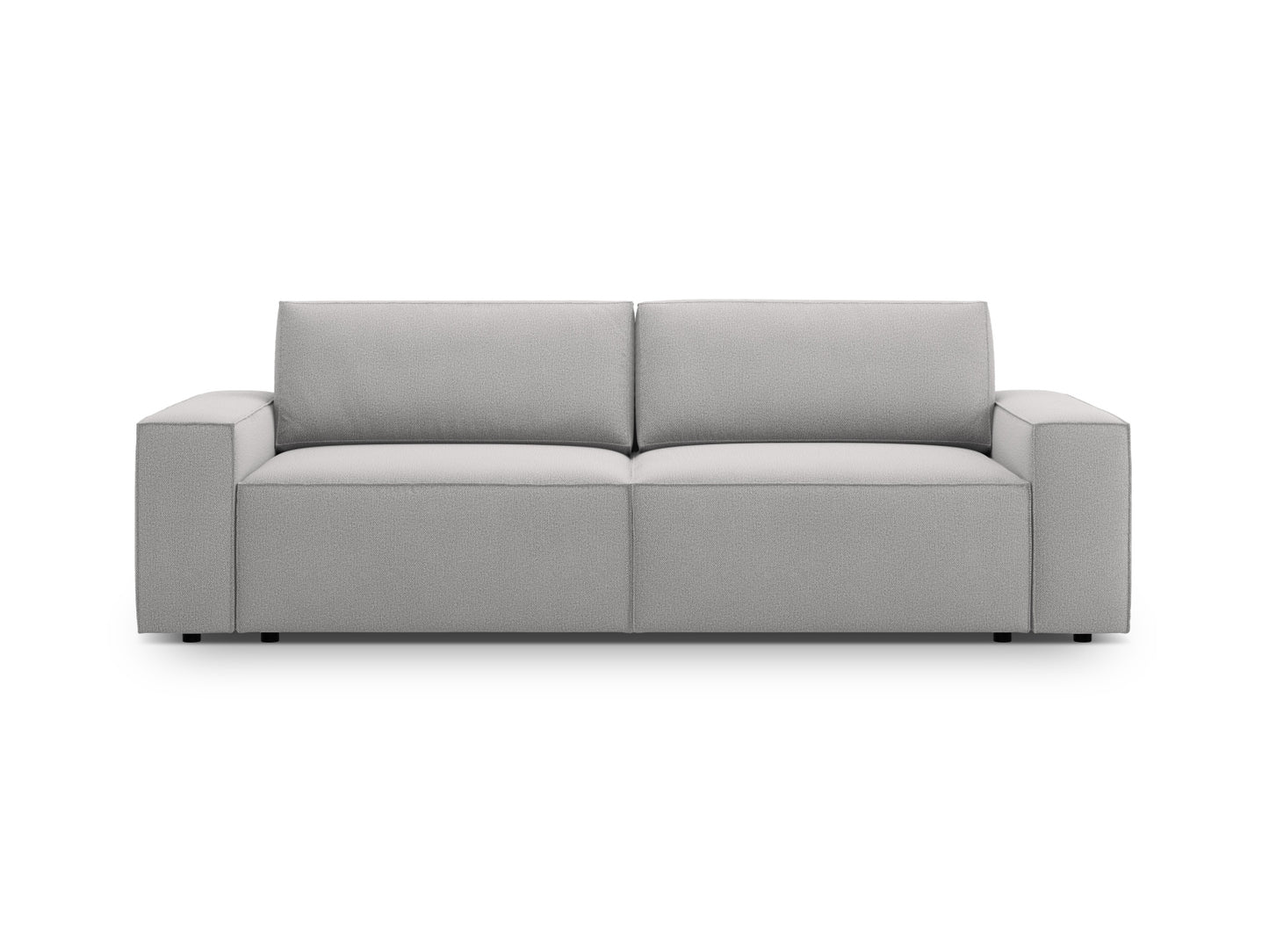 Jodie Sofa With Bed Function And Box, 3 Seats, 247x107 cm — Light Grey