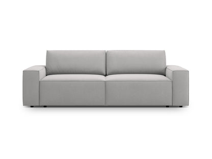 Jodie Sofa With Bed Function And Box, 3 Seats, 247x107 cm — Light Grey