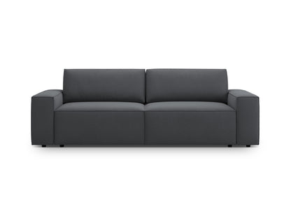 Jodie Sofa With Bed Function And Box, 3 Seats, 247x107 cm — Dark Grey