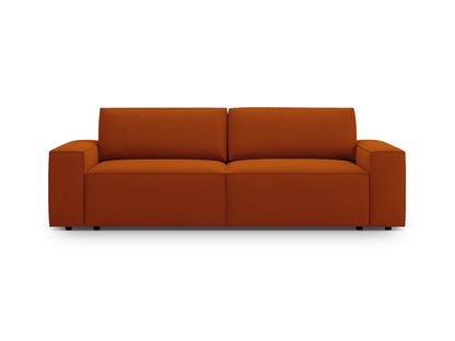 Jodie Sofa With Bed Function And Box, 3 Seats, 247x107 cm — Terracotta