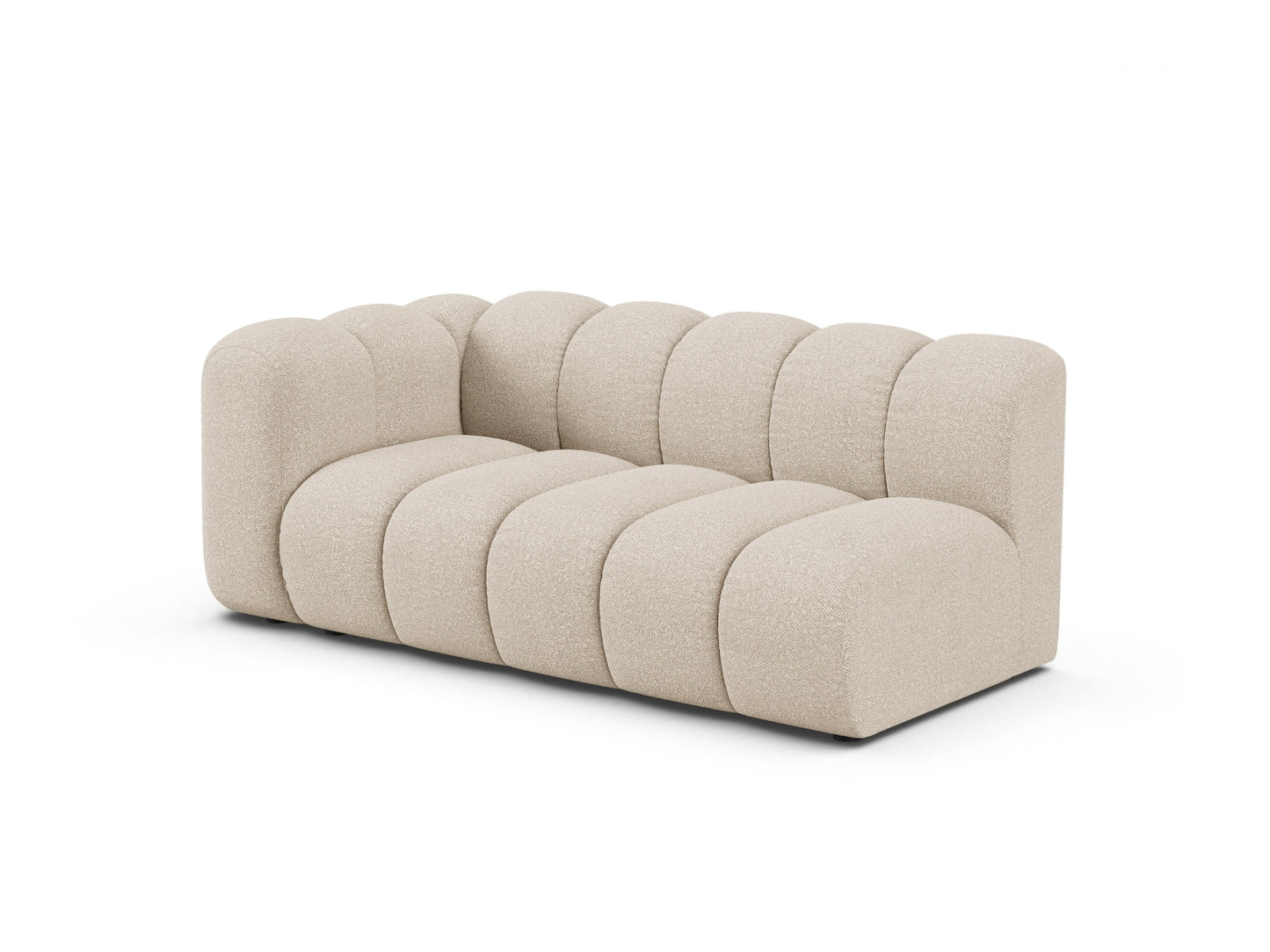Sofamodul Bouclé Beige Lupine — Wohnbeispiel