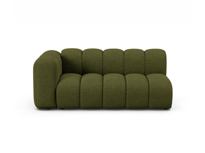 Sofamodul Bouclé Beige Lupine — Dark Olive Green