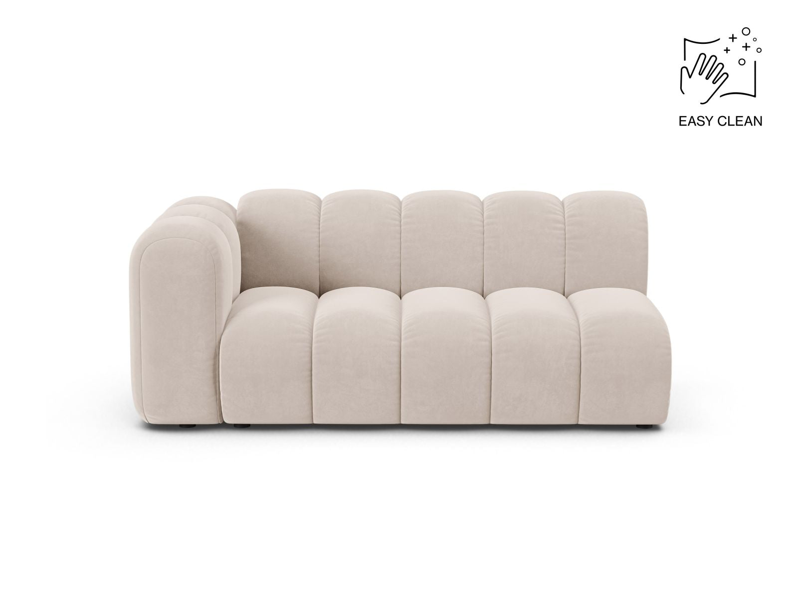 Lupine Modular Sofa, 3 Seats, 175x95 cm — Light Beige / Left