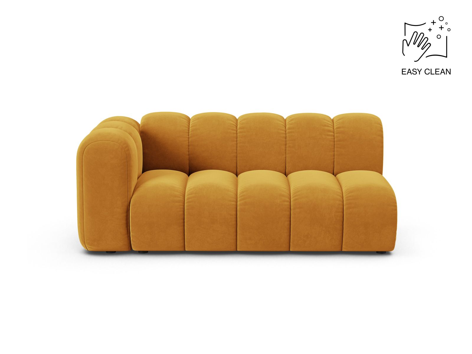 Lupine Modular Sofa, 3 Seats, 175x95 cm — Yellow / Left